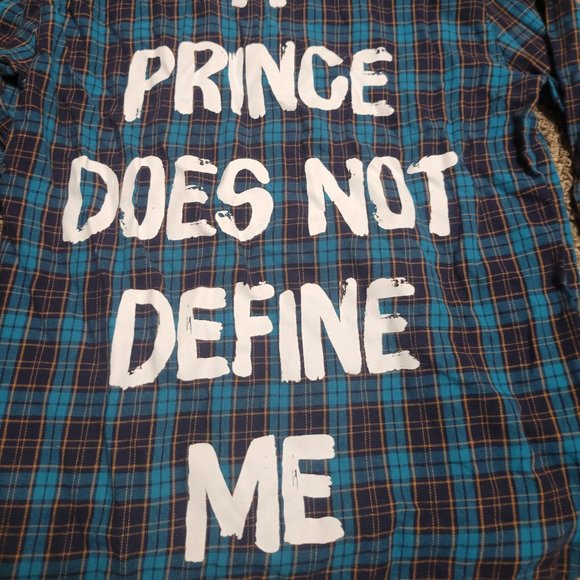 Aladdin Cakeworthy Plaid Women's Medium Jasmine A Prince Does Not Define Me - Picture 2 of 15
